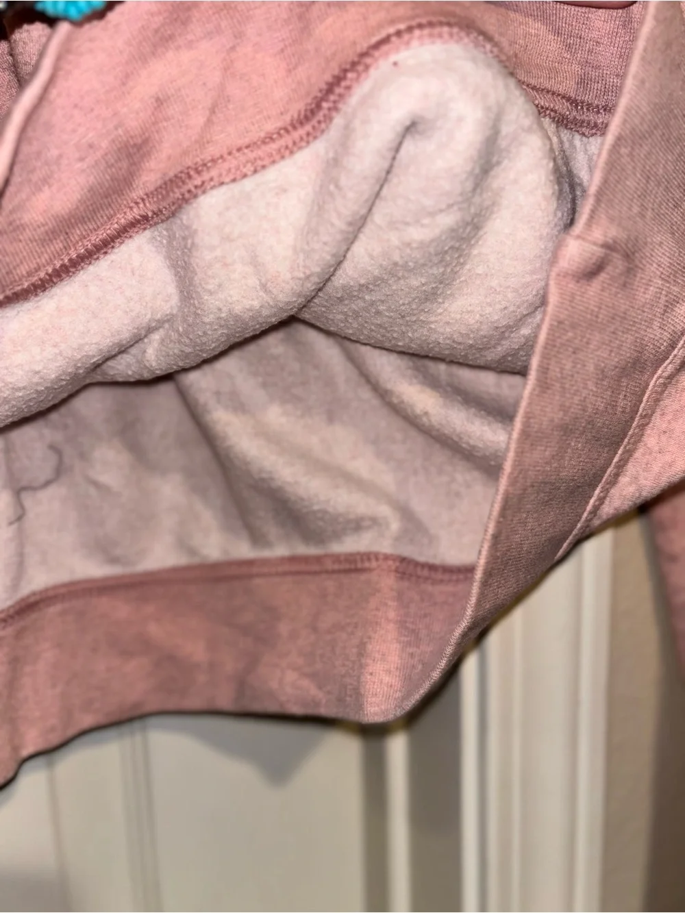 Soft Nike Light Pink Hoodie with White Swoosh Size Small Womens